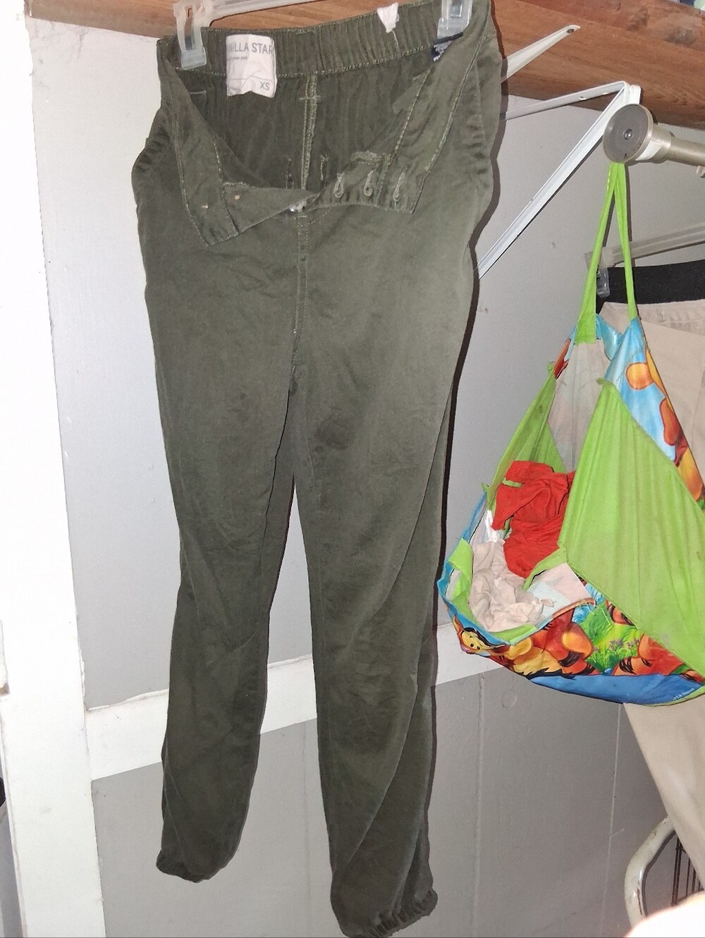 Vanilla Star Olive Green Pull-On Jogger Pants